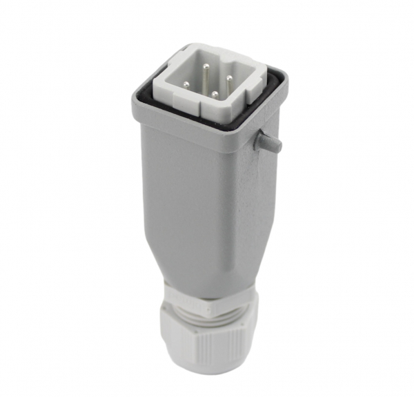 Industriesteckverbinder - Stecker 4 Polig 10A - Metall